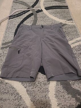 Magellan Boys Shorts Gray Fish Gear Water-Repellent Cargo Size 12